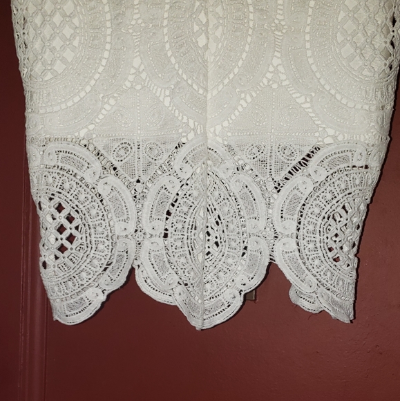 BWCLOSET EMBROIDERY  STRETCH WHITE SHIRT - Picture 6 of 8